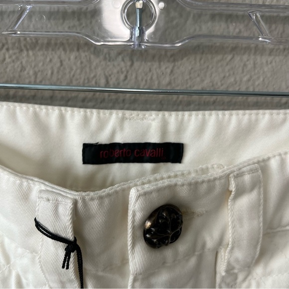 roberto cavalli mens pants trousers white - Picture 7 of 10